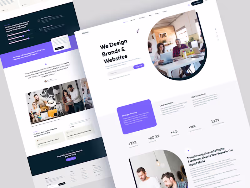 Cover image for Digital Agency Landing Page