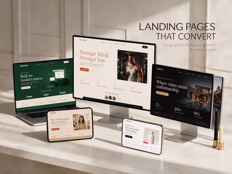 Cover image for I will build high-converting landing pages for business growth