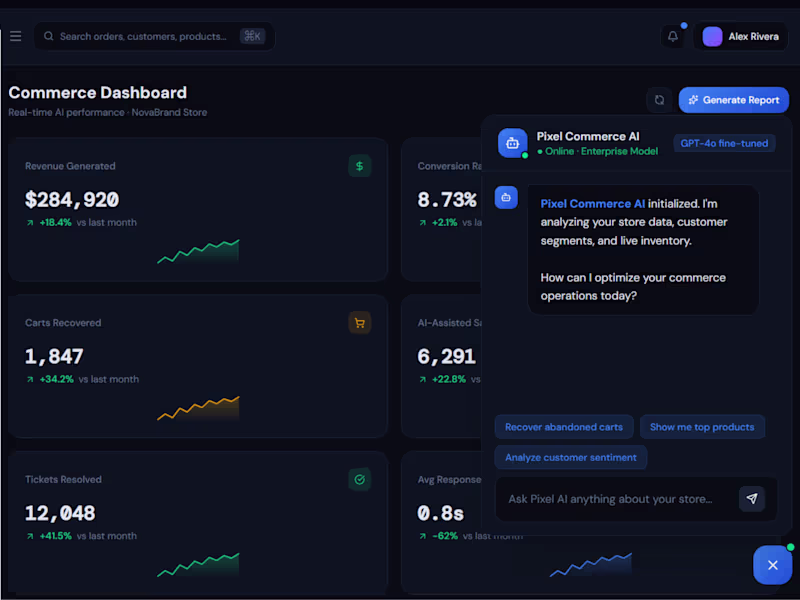 Cover image for AI Customer Support & Sales Assistant for eCommerce