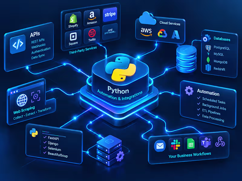 Cover image for API Integrations & Python Automation