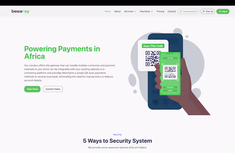 Cover image for BessaPay

Payment gateway powering payments across