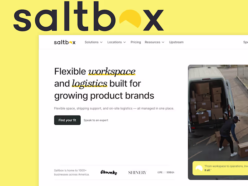 Cover image for Saltbox | Webflow Development for U.S.-based operations hub