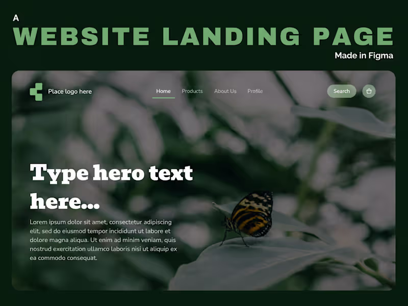 Cover image for I will design a developer ready landing page in Figma.