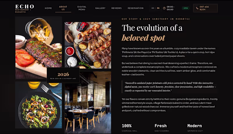Cover image for ​Premium Cyber-Noir Web Design & Digital Menu for Restaurant...
