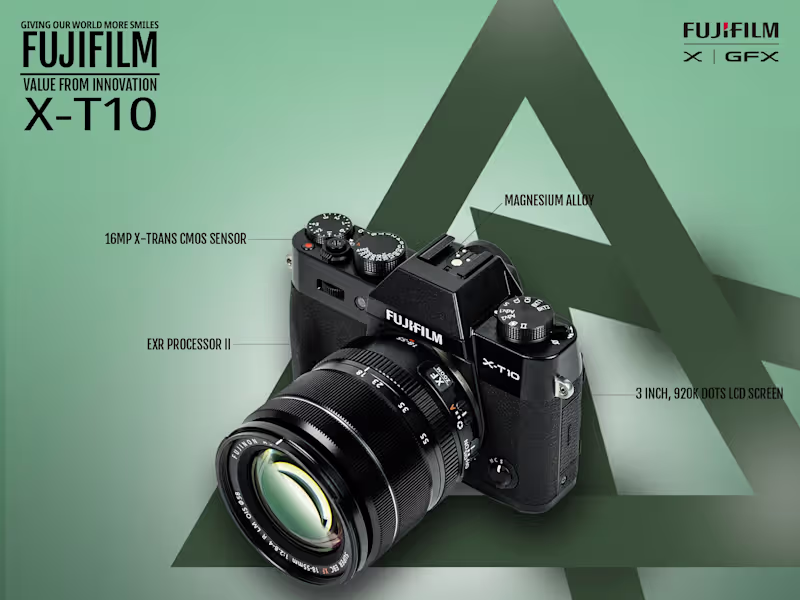 Cover image for Fujifilm Camera Poster Design Hi guy ! I Designed this Fujif...