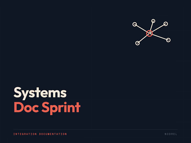 Cover image for Systems Documentation Sprint