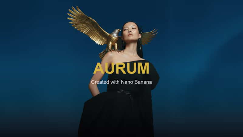Cover image for AURUM: AI-Generated Fashion Editorial An experimental projec...