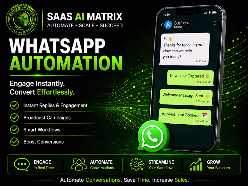 Cover image for WhatsApp Business Automation & Lead Conversion System