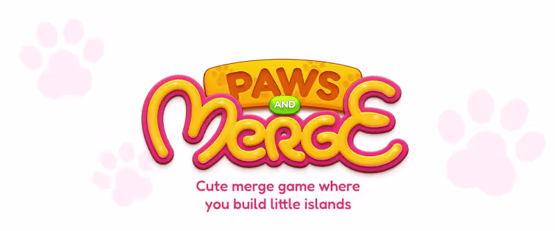 Cover image for Paws and Merge game concep UI and icons