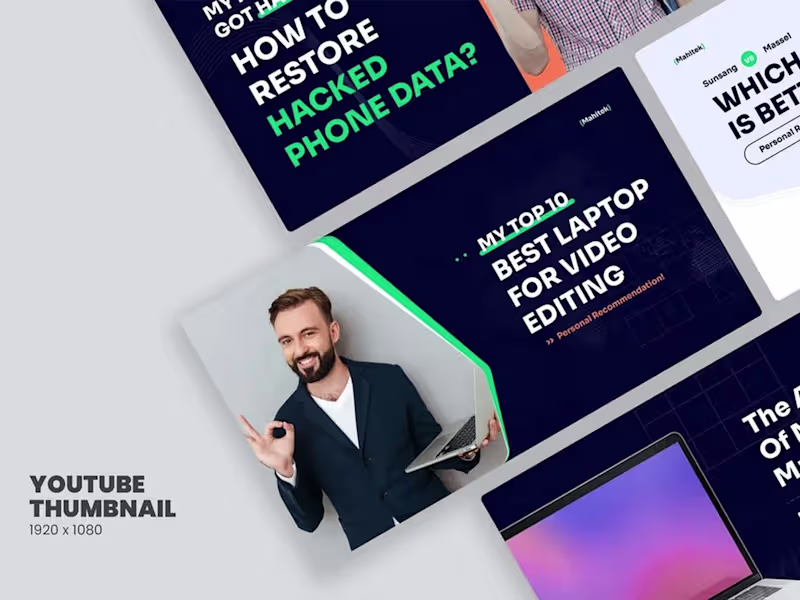 Cover image for You will get a stunning youtube thumbnail design for 24 hours