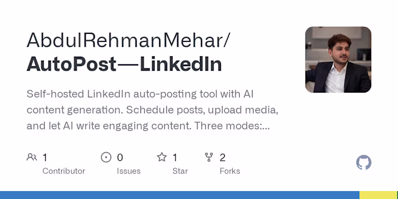 Cover image for AI-Powered Social Media Auto-Poster Development