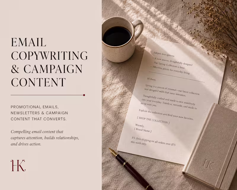 Cover image for Email Copywriting and Campaign Content