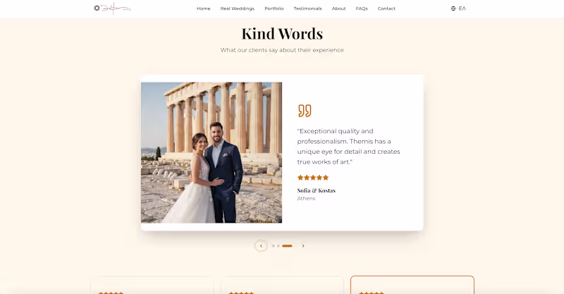 Cover image for Studio Themis - Wedding Photography Portfolio A stunning mul...