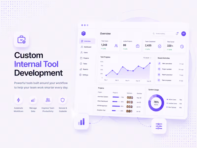 Cover image for Custom Internal Tool Development