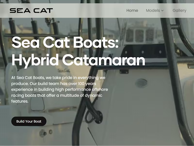 Cover image for SeaCatBoats Digital Platform Design and Development