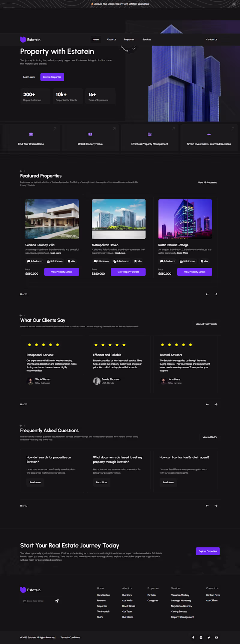 Cover image for Developed a responsive real estate