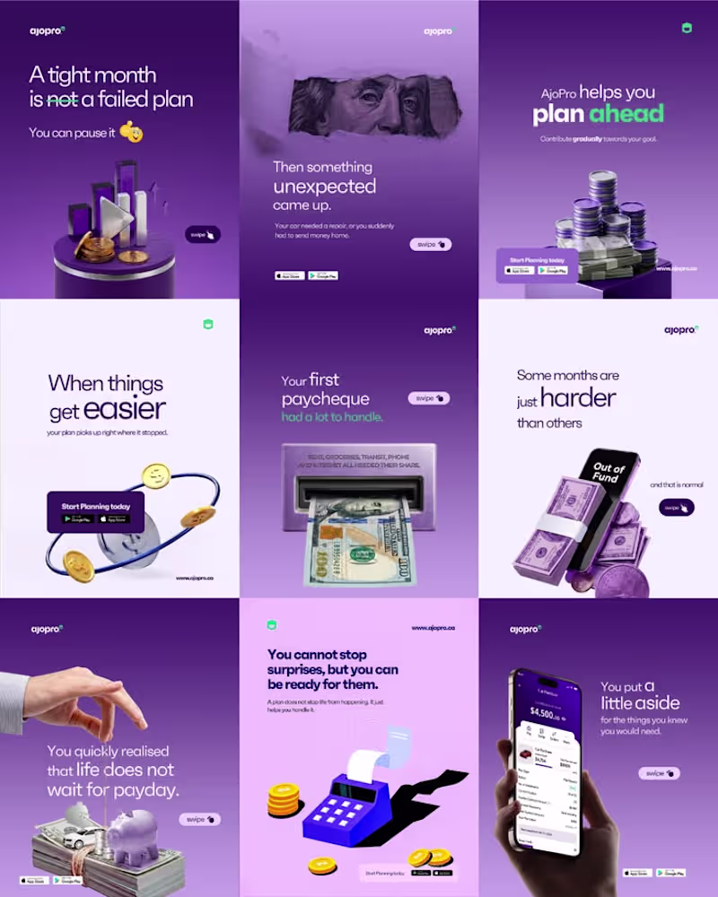 Cover image for Fintech Social Media Carousel Design

A