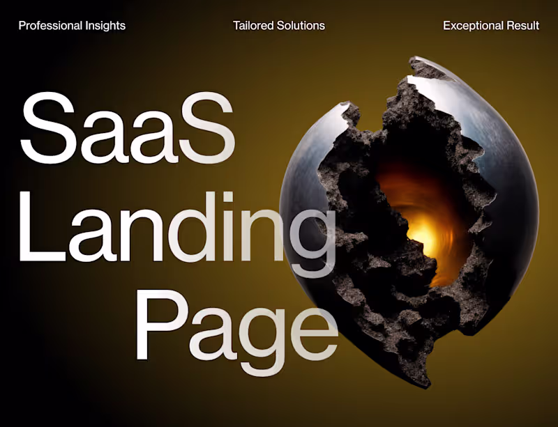 Cover image for Conversion-Focused Landing Page for Startups