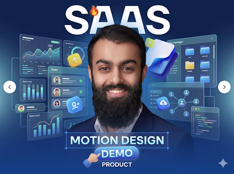 Cover image for I will create sass product demo video for you