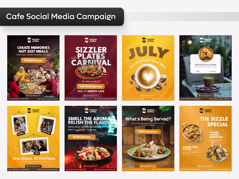 Cover image for Cafe Social Media Campaign 😍