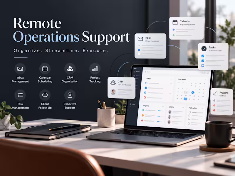 Cover image for Remote Operations & Executive Support