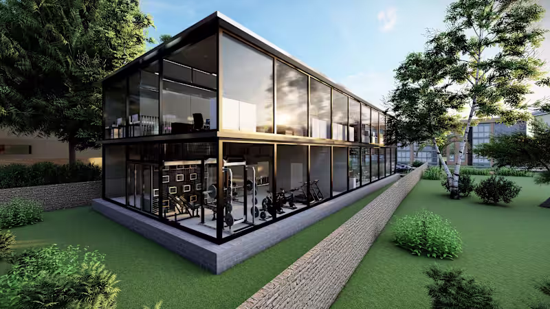 Cover image for Office & Gym | Commercial Workspace Design