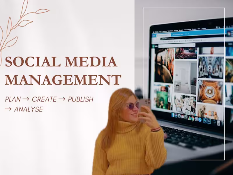 Cover image for SOCIAL MEDIA MANAGEMENT | Strategy-First Social Media Management