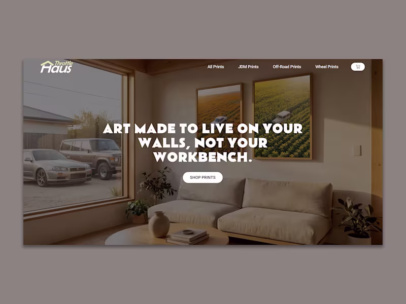 Cover image for Designing an Automotive Art eCommerce Experience