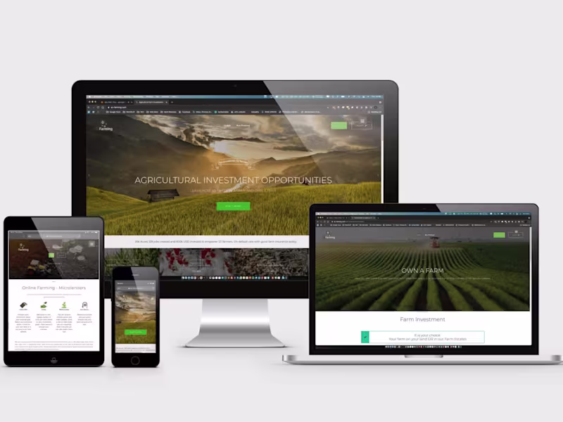 Cover image for Web Design Timișoara EZ-Farming USA