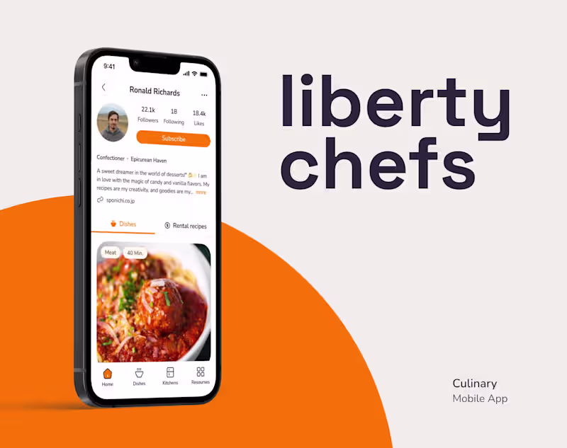Cover image for Food & Social Mobile App UI/UX Design