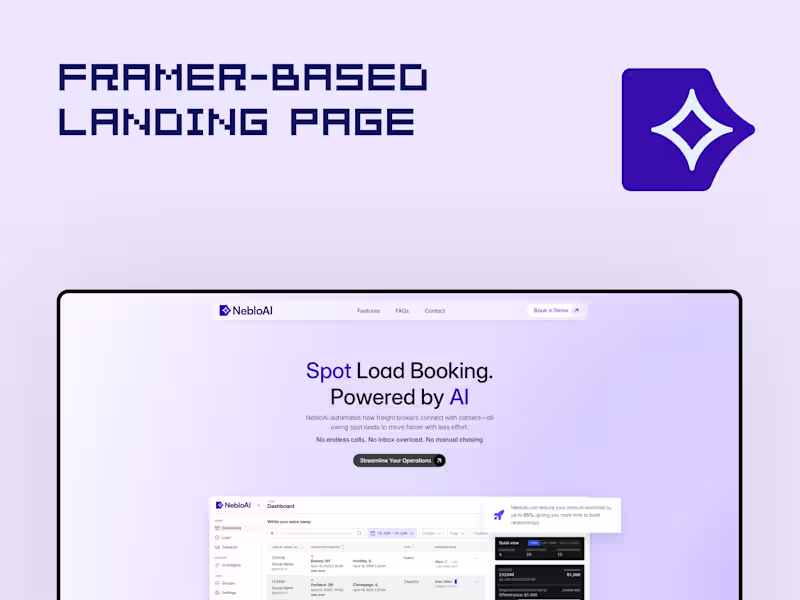 Cover image for NebloAI - Framer landing page