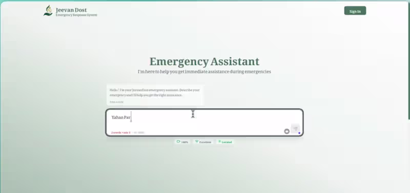 Cover image for Jeevan Dost — Emergency Assistant