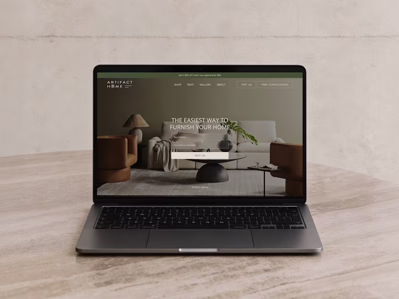 Cover image for E-commerce redesign for an interior & furniture company