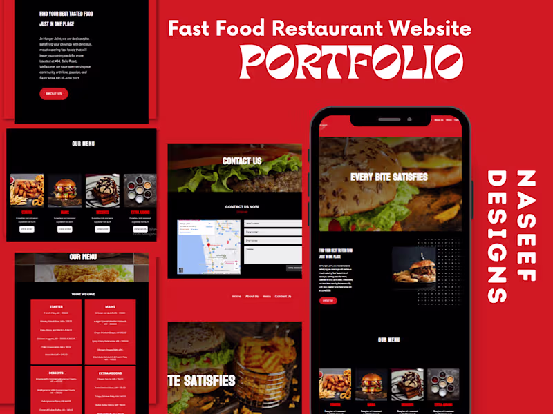 Cover image for Fast Food Restaurant | WordPress Website