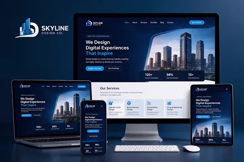 Cover image for Modern Responsive Business Website Development