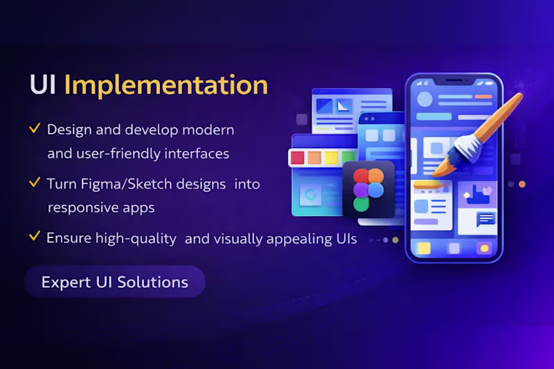 Cover image for Figma to Flutter UI Implementation & Design Fixes