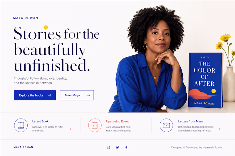 Cover image for Author Website Design & WordPress Development