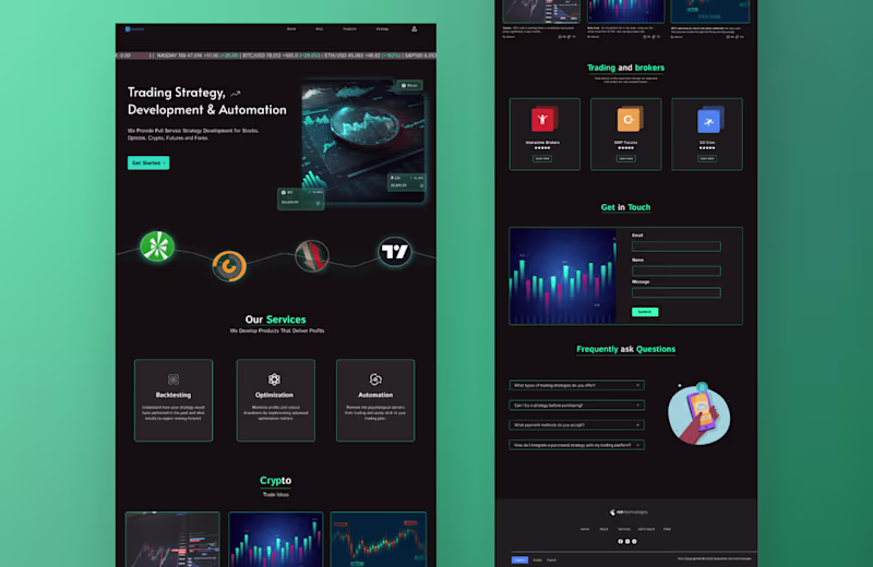 Cover image for Crypto Website Design