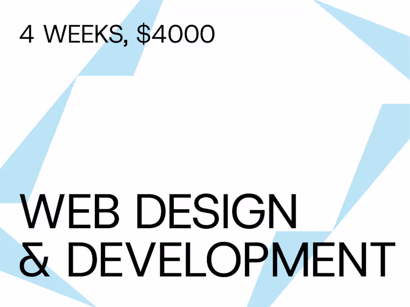 Cover image for Web Design + Development 🌐