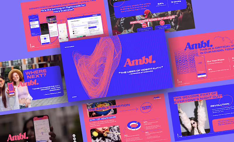 Cover image for AMBL. pitch deck series A