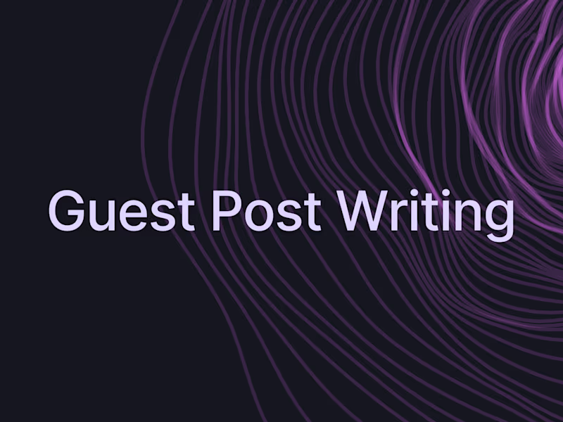 Cover image for Guest Post Writing