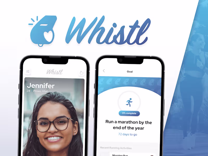 Cover image for Whistl - How I Designed a Dating App for Fitness Lovers