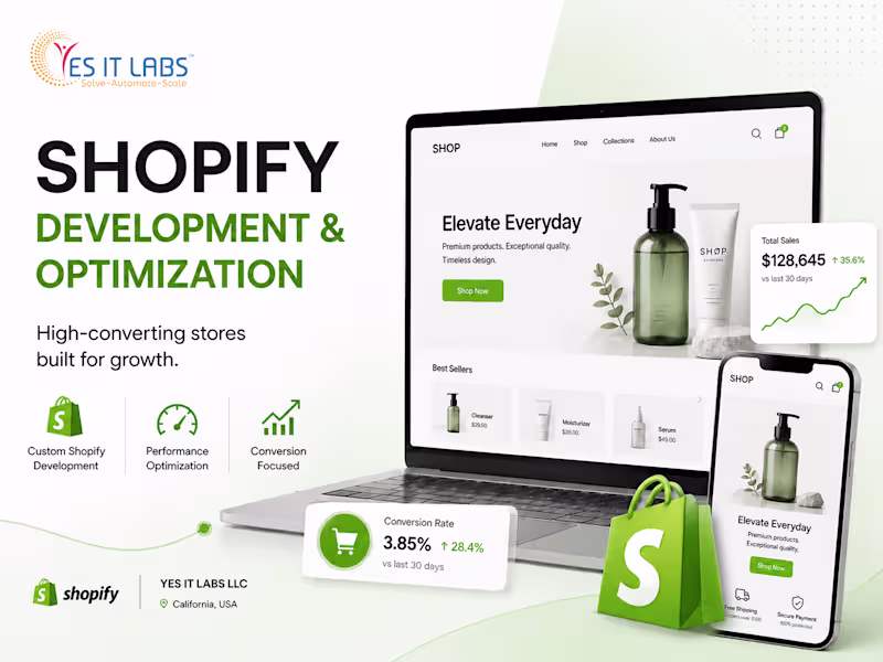 Cover image for Shopify Store Development & Optimization