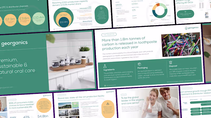 Cover image for Georganics Investor Pitch Deck Design