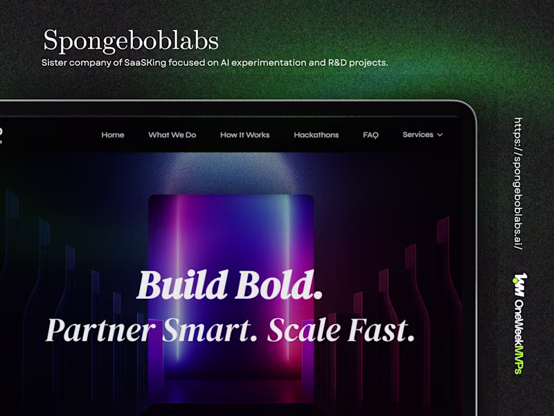 Cover image for SpongebobLabs - AI Research Lab Website Development