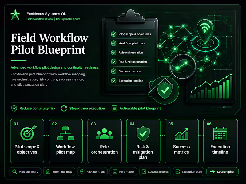 Cover image for Advanced Field Workflow & Continuity Pilot Blueprint