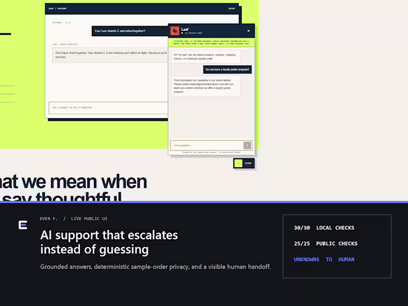 Cover image for AI Support That Escalates Instead of Guessing