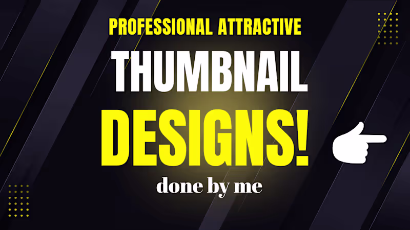 Cover image for YouTube Thumbnails designed by Me
