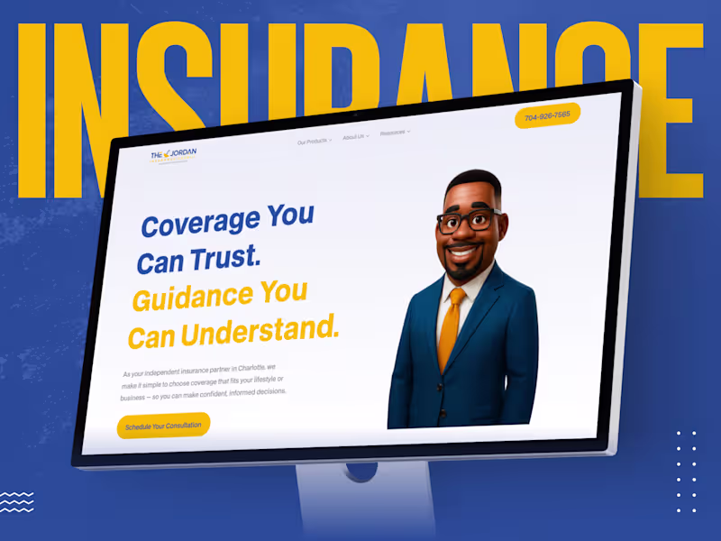 Cover image for The Jordan Insurance Agency – Webflow Website