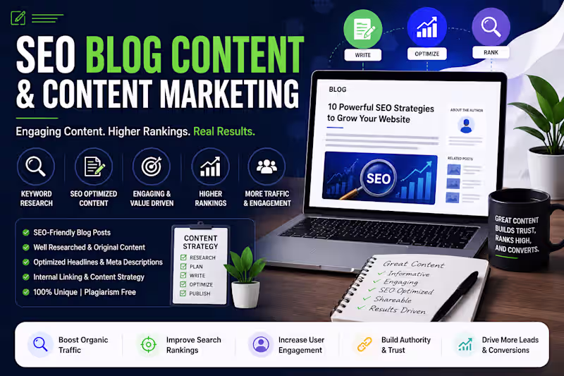 Cover image for SEO Blog Content & Content Marketing
